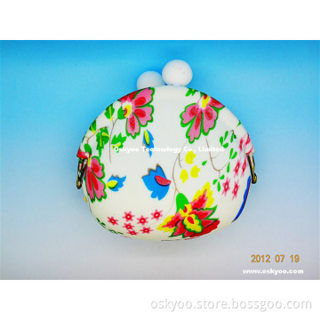 New Arrivals Silicone Ring Coin Bags Purse with Mobile Phone Keychains (SW108)